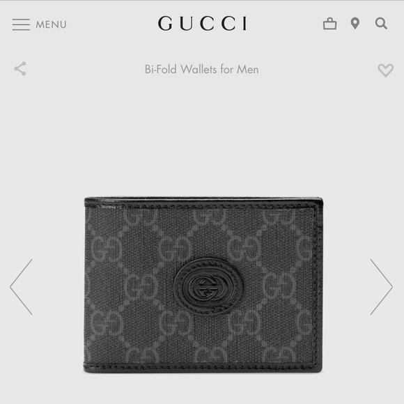 Mens Bi-Fold Gucci Wallet - Picture 6 of 9